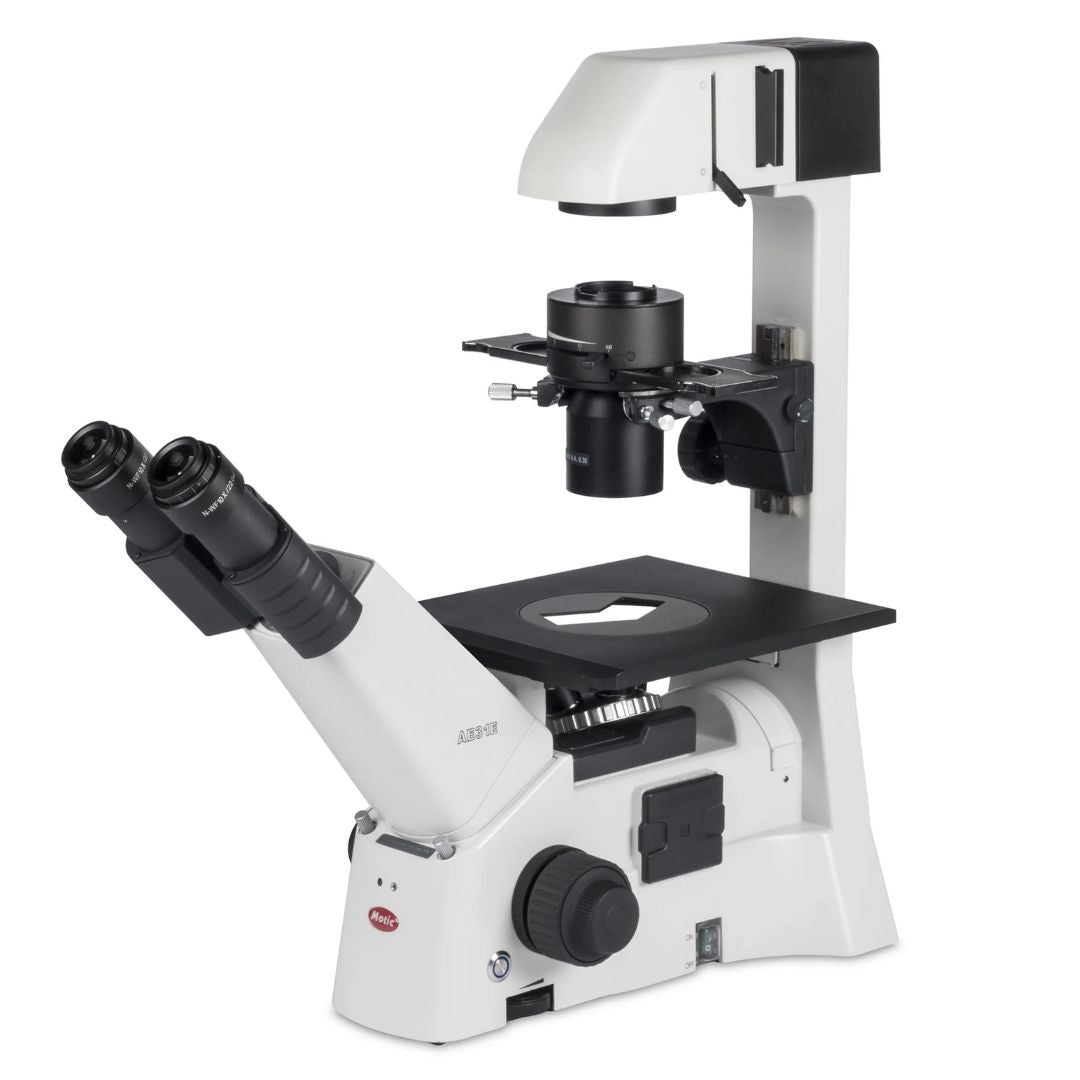 Motic AE31E Inverted Compound Microscope with Phase Contrast and Kohler Illumination