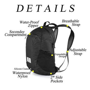 Naturehike 18L Foldable Backpack with Waterproof 30D Fabric and Sealed YKK Zippers