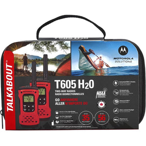 Motorola T605 H2O Two-Way Radio up to 35 Miles, 22 Channels
