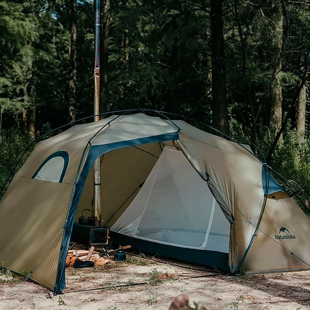 double layer tent Naturehike 15D Ultralight Double Layer Tent with Chimney