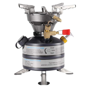 Portable Mini Burner BRS-12A Integrated Multi-Fuel Camping Cooking Stove