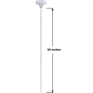Reotemp Heavy-Duty Compost Thermometers with 5/16" Ø Probes and Starting at 24" Length