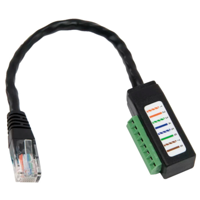 RJ45 Pin (Male) to Terminal Dongle Data Cable