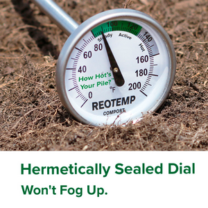 Reotemp Composting Thermometers for Home Use 0.25 Inch Diameter from 16 Inch Length