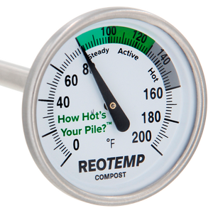 Reotemp Composting Thermometers for Home Use 0.25 Inch Diameter from 16 Inch Length