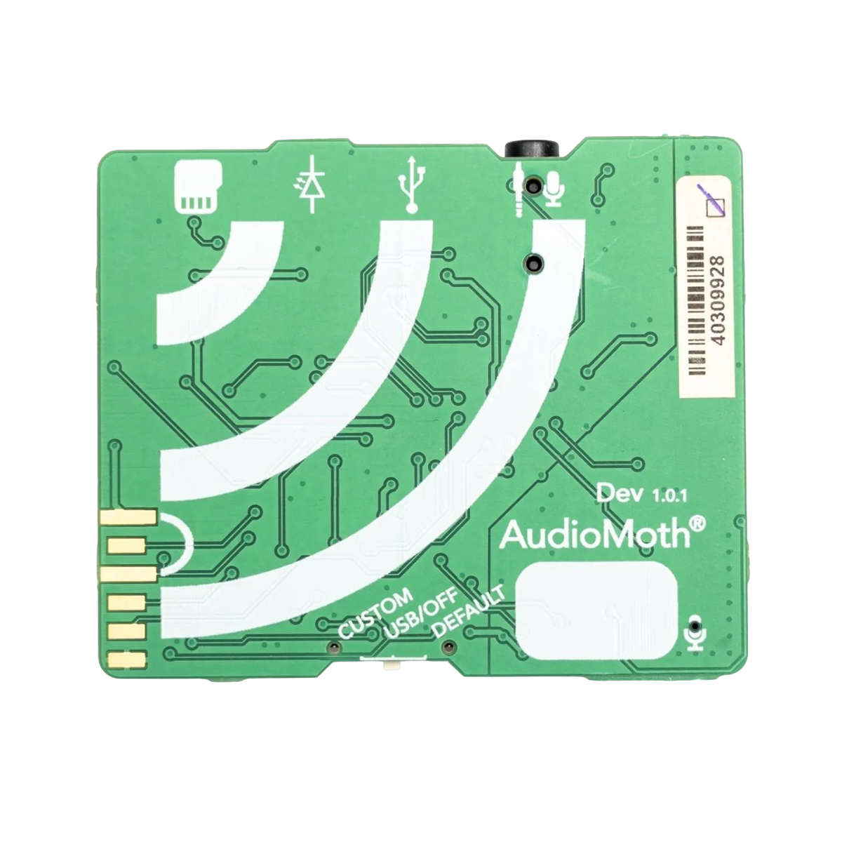 AudioMoth Dev v1.0.1 Acoustic Monitoring Development Recorder with 5 JST-PH Connectors & Micro USB