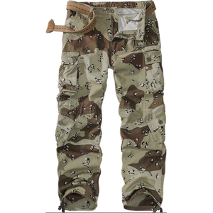Men's Cargo Outerwear Camo Pants 9 Pockets (1 Zipper Pocket)