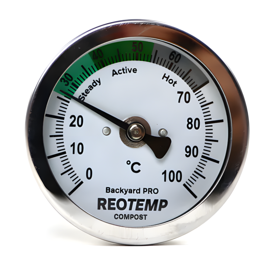 REOTEMP Home Compost Thermometers with 5/16″ Ø Stems, Starting at 24″ in Length