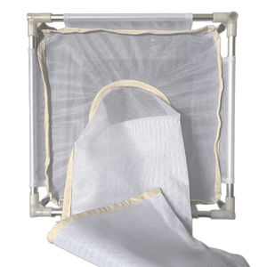 White Fine Mesh Insect Rearing Cages with Aluminum Frame and Transparent Panel