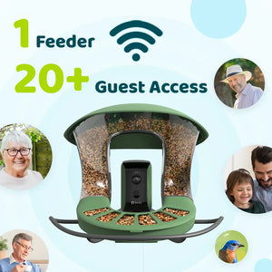 Birdfy Smart Bird Feeder 2 with Camera Night Vision and AI Bird Recognition