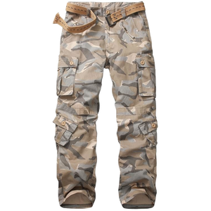 Men's Cargo Outerwear Camo Pants 9 Pockets (1 Zipper Pocket)