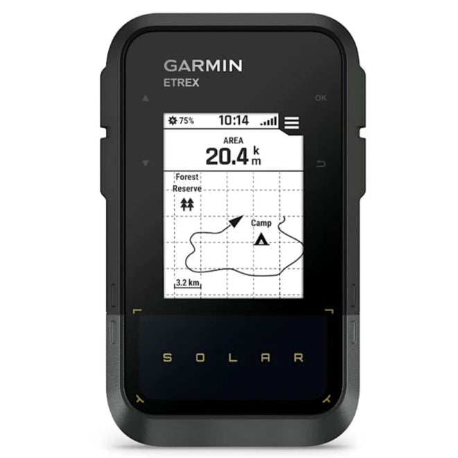 Garmin eTrex Solar Handheld Navigator – Multiband GPS with Unlimited Solar Charging, IPX7 Rated