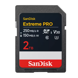 SanDisk Extreme PRO SDHC/SDXC UHS-I Memory Cards from 100MB/s to 250 MB/s