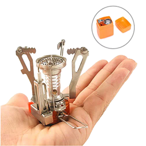Compact Mini Camping Stove with Piezoelectric Ignition