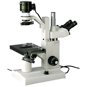 AmScope IN200 Inverted Trinocular Compound Microscope with 40X-640X for Cell Culture