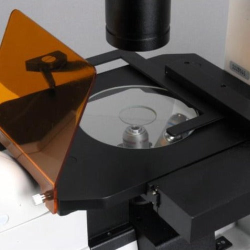 AmScope Inverted Trinocular Compound Microscopes IN300 Series Phase-Co ...