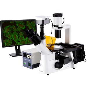 Amscope 40x-1000x Inverted Trinocular Microscope