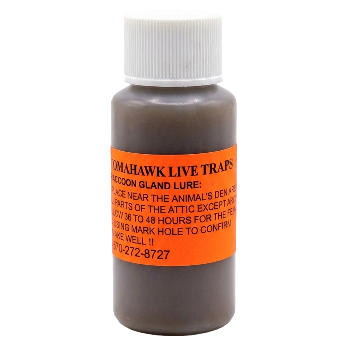 Tomahawk Male Raccoon Gland Lure or Raccoon Eviction Liquid 1 oz