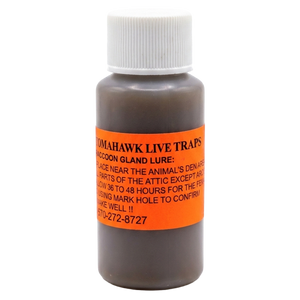 Tomahawk Male Raccoon Gland Lure or Raccoon Eviction Liquid 1 oz