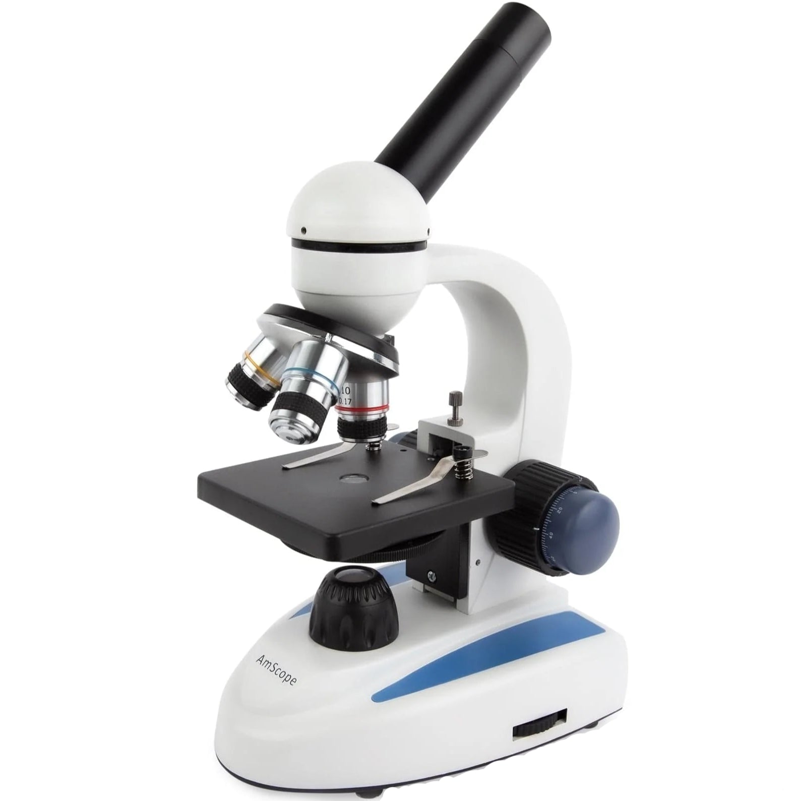 AmScope Monocular Compound Microscope up to 1000X with USB Camera and LED Light