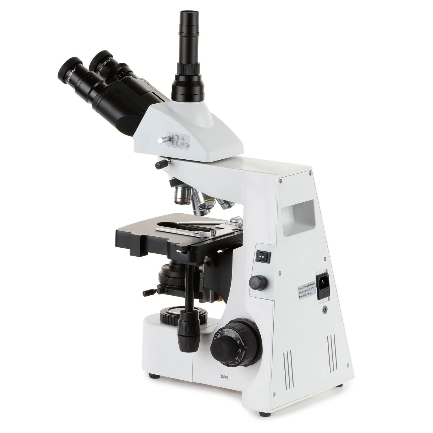 AmScope T690 Series Trinocular Compound Microscope up to 2500X Köhler Illumination Plan Optics