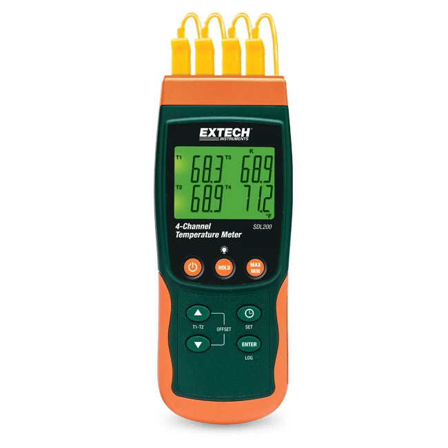 Extech Four-Channel Thermometer SD Logger SDL200