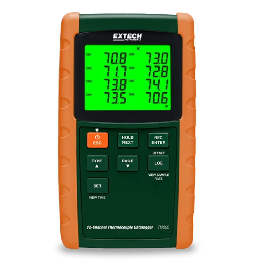 Extech 12-Channel Data Logger Thermometer TM500