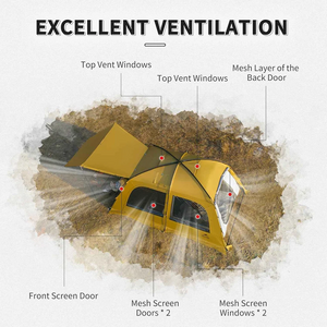 Naturehike Dune Series 4-Person Tent with Stove Jack