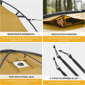 Naturehike Dune Series 4-Person Tent with Stove Jack