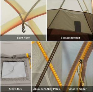 Naturehike Dune Series 4-Person Tent with Stove Jack