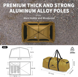 Naturehike Dune Series 4-Person Tent with Stove Jack