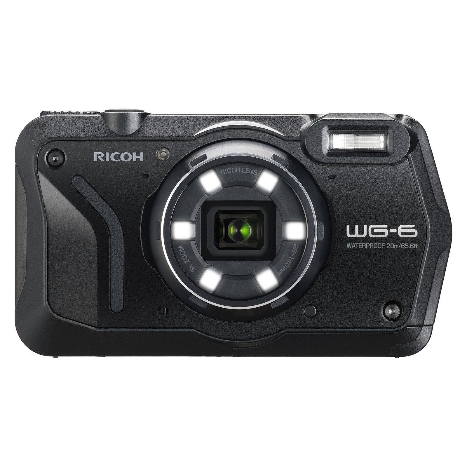 Ricoh Waterproof Compact Digital Cameras WG-6 20 MP w/ Image-stabilization, Submersible 20 m 