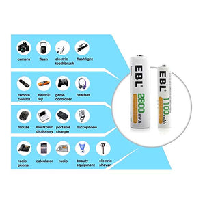 EBL Rechargeable Batteries AAA 1000mAh
