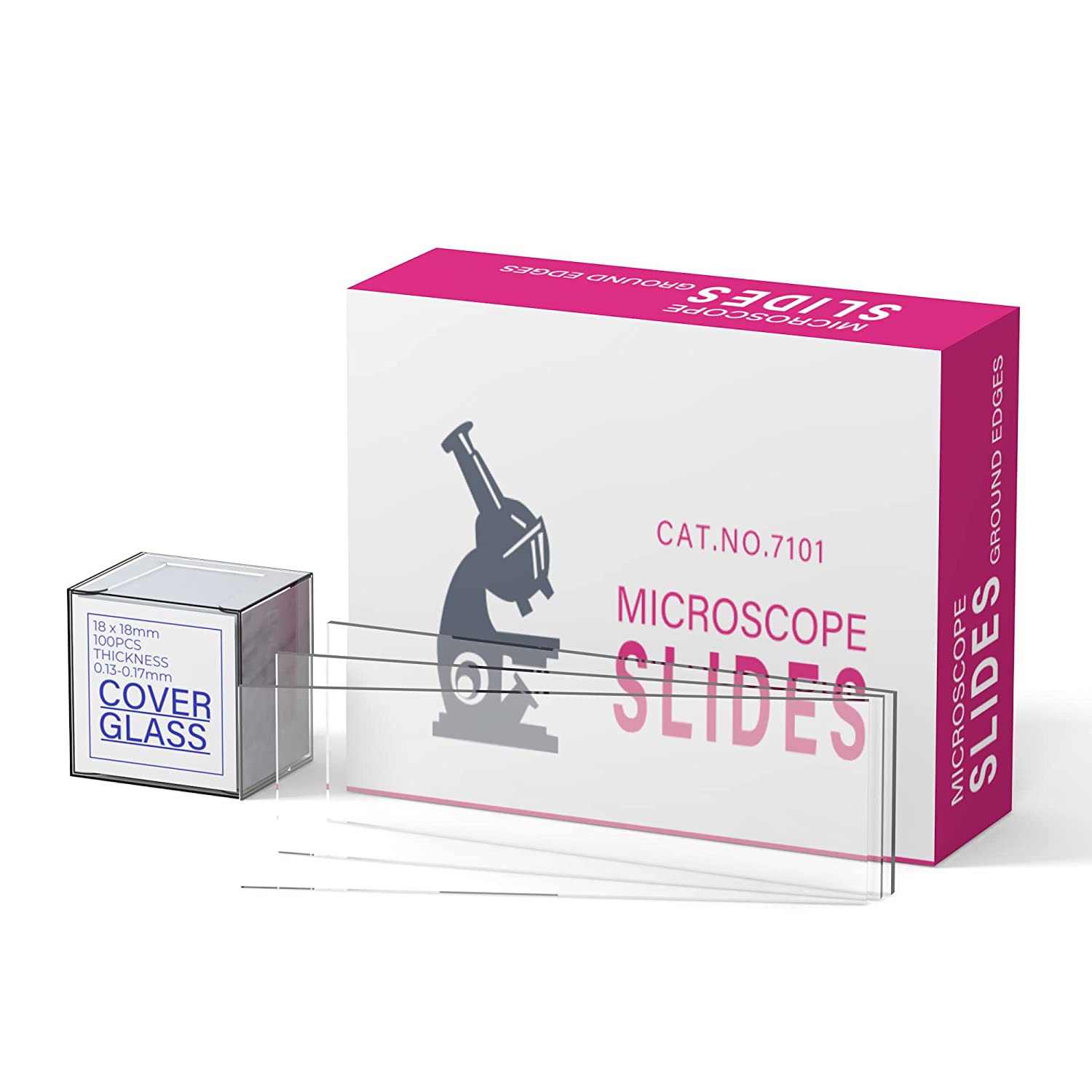 Microscope Flat Slides with Coverslips