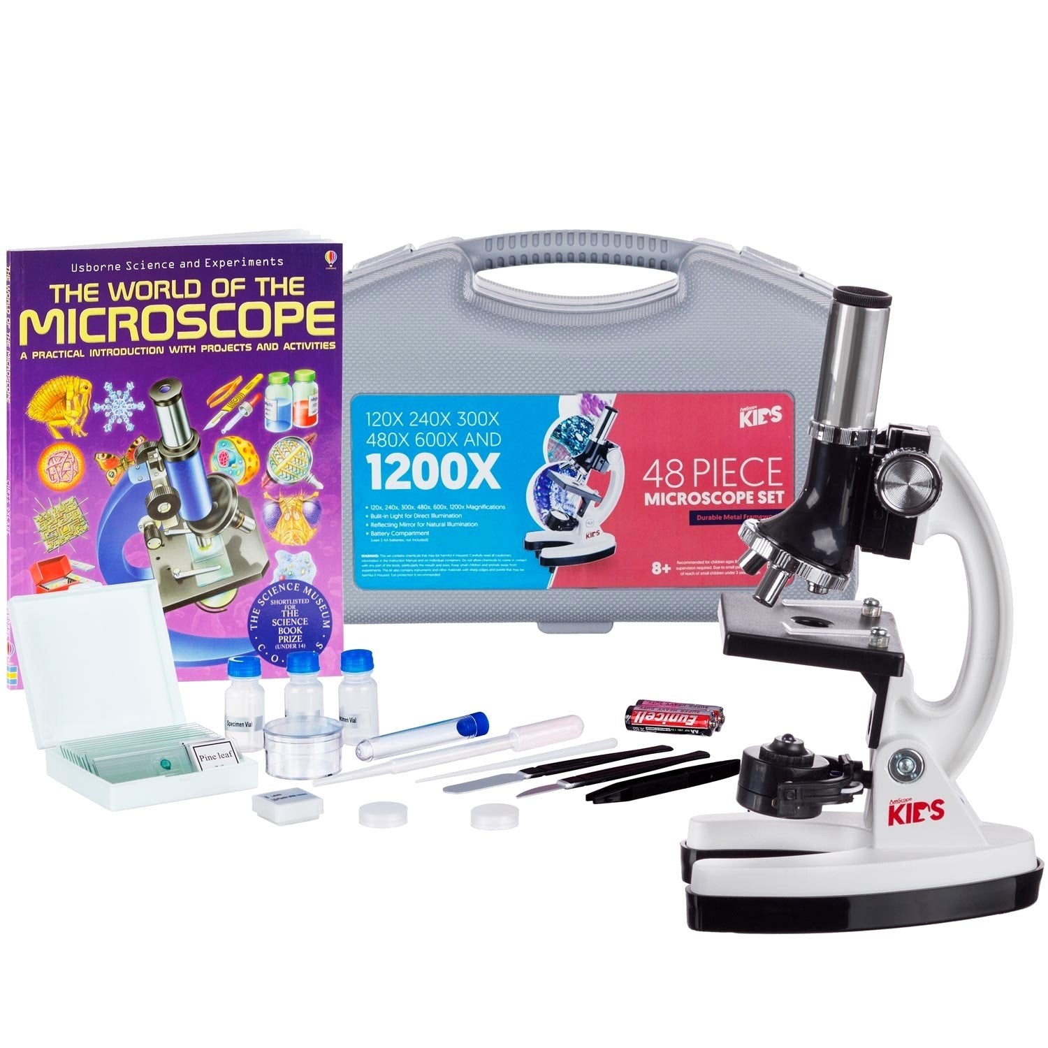 AmScope KIDS Beginner's Microscope Kit ²⁵ - BIOWEB USA