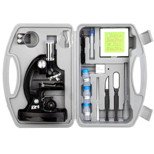 Kit de microscopio biológico Amscope-KIDS para principiantes