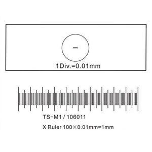 Amscope Micrometric Calibration Blade for Microscopes 0.01 mm
