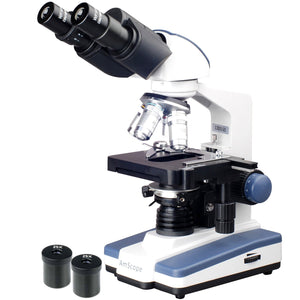 Amscope  40X-2500X Compound Binocular Microscope  3D 5.0MP USB Camera