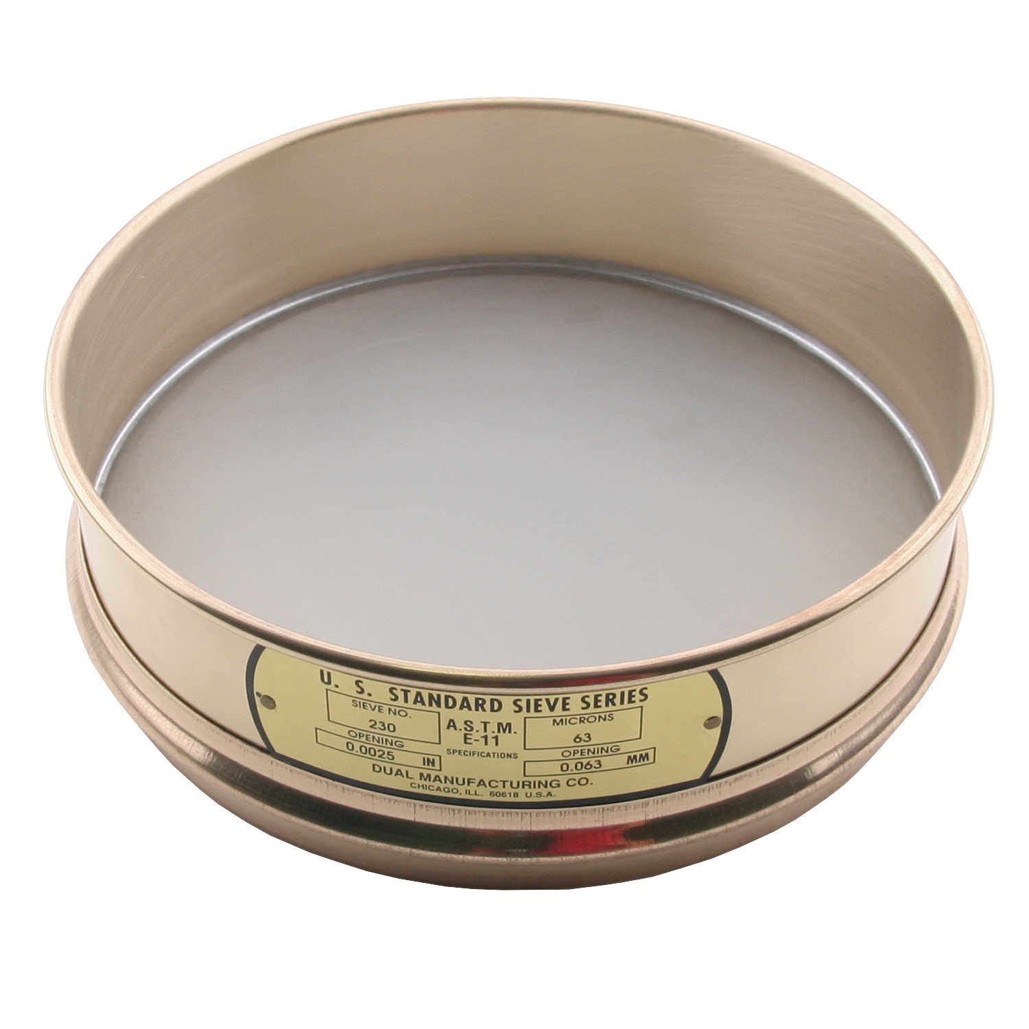 Dual Manufacturing Standard Testing Sieves