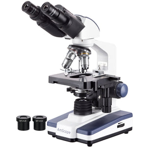 Amscope / 40X-2500X Microscopio compuesto binocular Cámara de 1.3MP