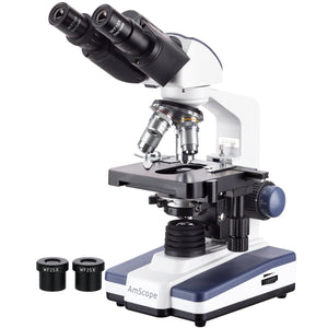 Amscope / 40X-2500X Binocular Compound Microscope  1.3MP Camera