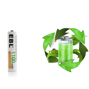 EBL Rechargeable Batteries AAA 1000mAh