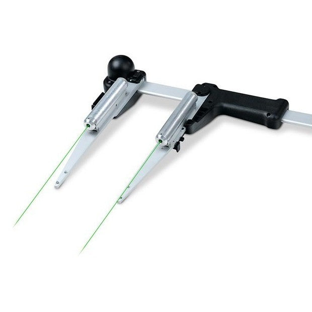 Calibrador mecánico negro Mantax con punteros láser Gator Eyes