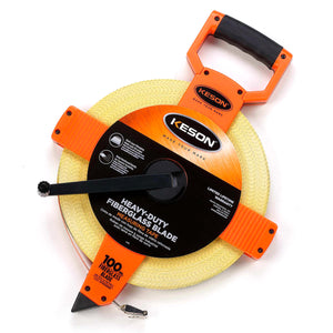Keson Metric Open Reel Fiberglass Tapes - 100 m