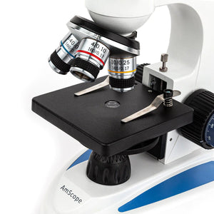 Amscope Monocular Microscope 360 Rotating Head + USB Camera / 40X-1000X