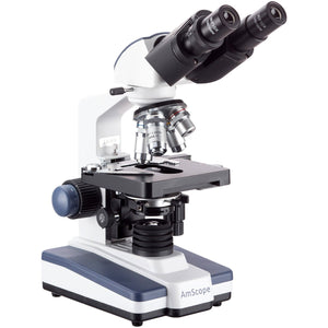 Amscope 40X-2500X Binocular Compound Microscope