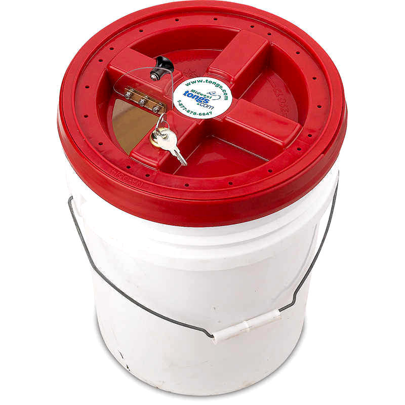 Security Cap for 5-Gallon Buckets for Safe Snake Containment - BIOWEB USA