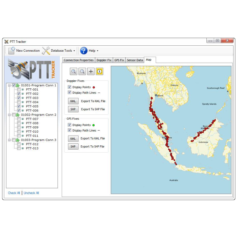 NorthStar PTT Tracker Decoder Software