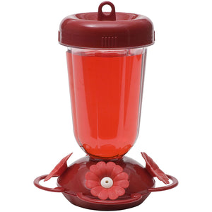 Perky-Pet Red Finest Top Fill Plastic Hummingbird Feeder 16 oz