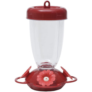 Perky-Pet Red Finest Top Fill Plastic Hummingbird Feeder 16 oz